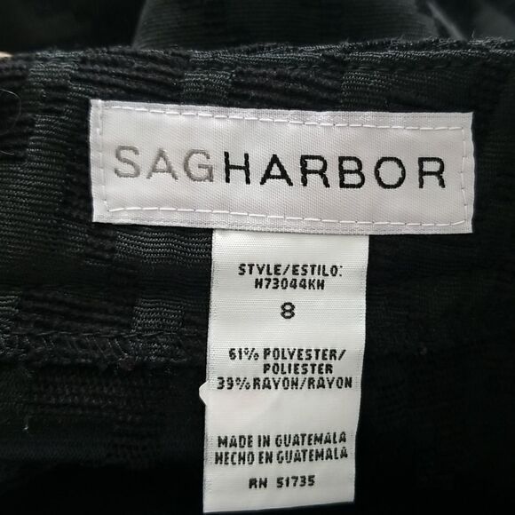 SAGHARBOR Black Skirt Sz 8 - Picture 6 of 6